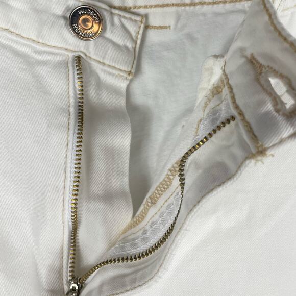 Hudson High-Rise‎ Welt Pocket Cargo Wide Leg Jean White Sz 24 - Picture 10 of 15